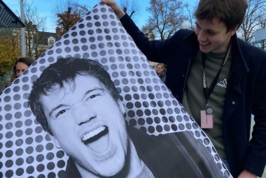 PR & Communicatie stagiair Coert bij het project Inside Out