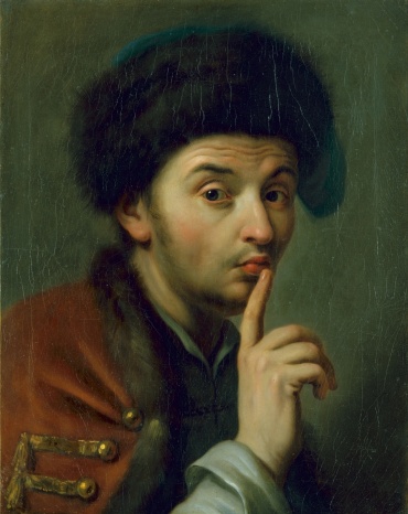Het Geheim van Dresden, Pietro Rotari, Man met bontmuts (ca 1755)