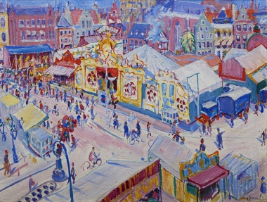 Johan Dijkstra (Groningen 1896 - 1978 Groningen), Groninger May Fair, 1928