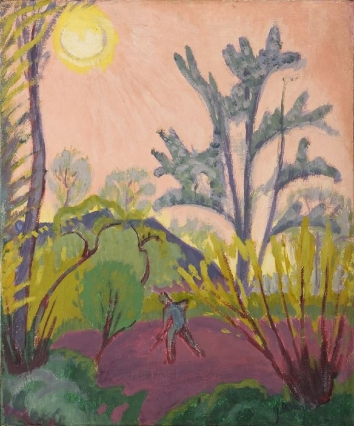Jan Altink, Blossoming peartree in Euvelgunne, Collectie Stichting De Ploeg