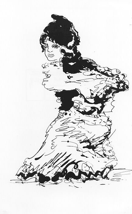 Hendrik de Vries, Spaanse danseres, Groninger Museum, langdurig bruikleen collectie Stichting De Ploeg