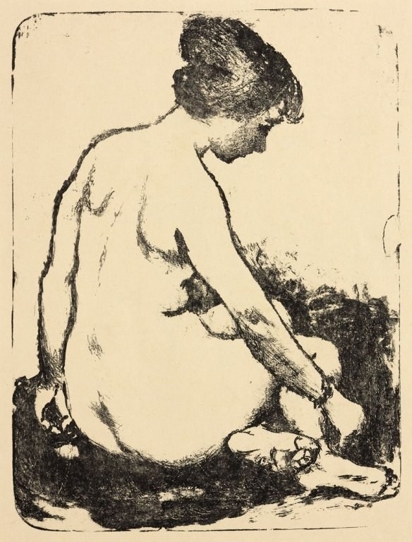 Jan Altink, Zittend naakt, Groninger Museum, langdurig bruikleen collectie Stichting De Ploeg