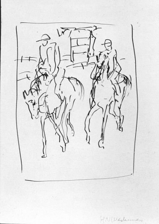 Hendrik Nicolaas Werkman, Renbaan Groningen, Groninger Museum, langdurig bruikleen collectie Stichting De Ploeg