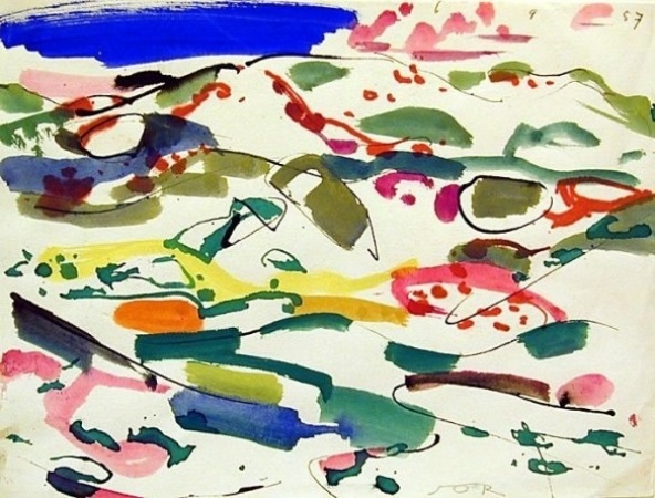 Jan Gerrit Jordens, Duinlandschap, Groninger Museum, langdurig bruikleen collectie Stichting De Ploeg