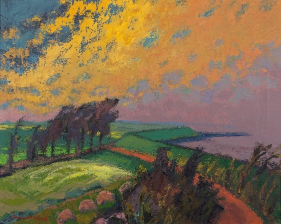 Jannes de Vries, Dijk bij Nansum, Groninger Museum, langdurig bruikleen collectie Stichting De Ploeg