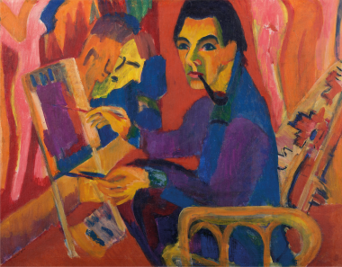 Jan Wiegers, Kirchner in Studio (1925)