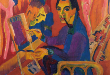 Jan Wiegers, Kirchner in Studio (1925)