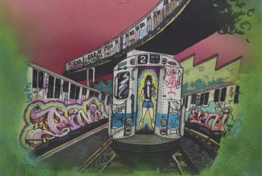 Lady Pink, The D Yard, 1983