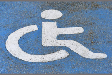 4 mindervaliden parkeerplaats