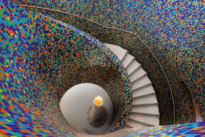Mozaïektrap Groninger Museum, Alessandro Mendini