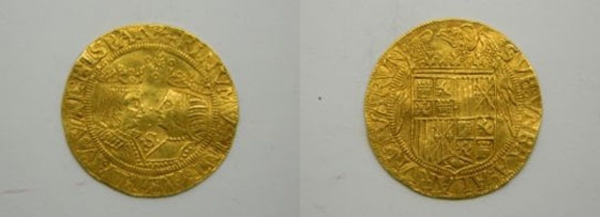 Gouden dubloen geslagen in Culemborg, 1590