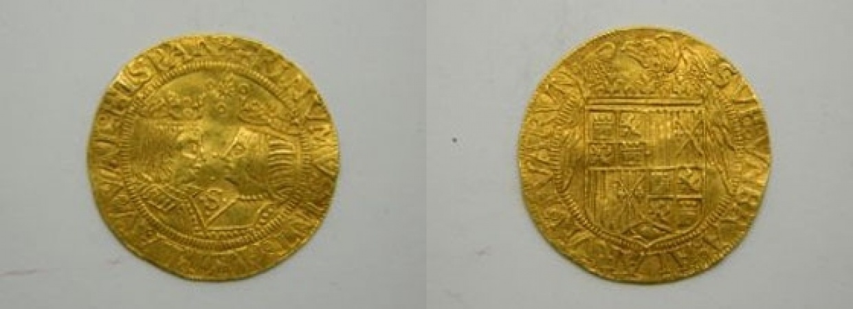 Gouden dubloen geslagen in Culemborg, 1590
