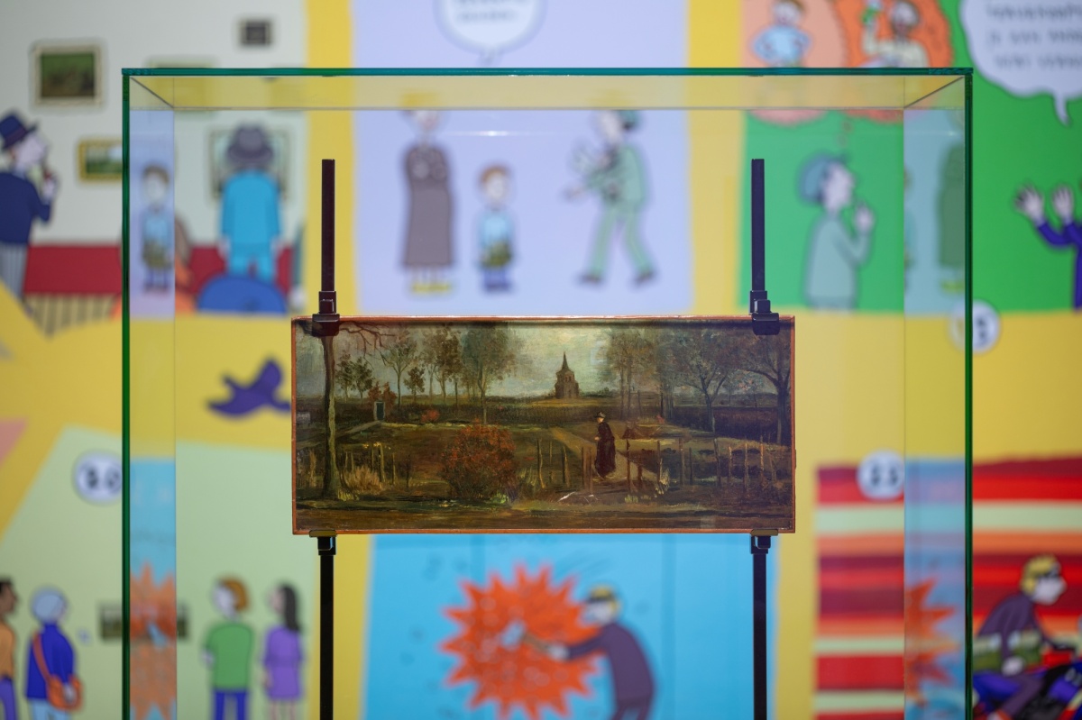 Lentetuin in het Groninger Museum foto Heinz Aebi