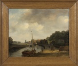Willem Troost Gezicht op een stad aan het water, 1832-1893, Groninger Museum