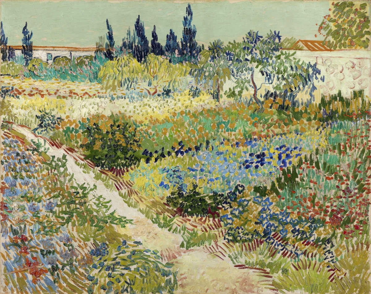 Vincent van Gogh, Tuin te Arles, 1888, olieverf op doek, Kunstmuseum Den Haag, langdurig bruikleen van de Rijksdienst voor het Cultureel Erfgoed