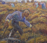 Johan Dijkstra, Reaper in the Corn, 1922, collection Stichting De Ploeg, loan Groninger Museum, photo: Marten de Leeuw