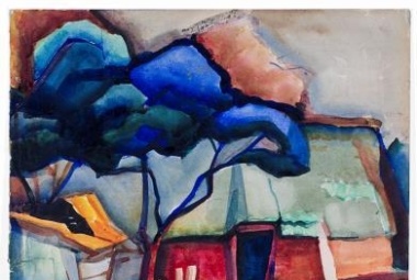 Landschap met boerenschuur Alida Pott (1920-1925)