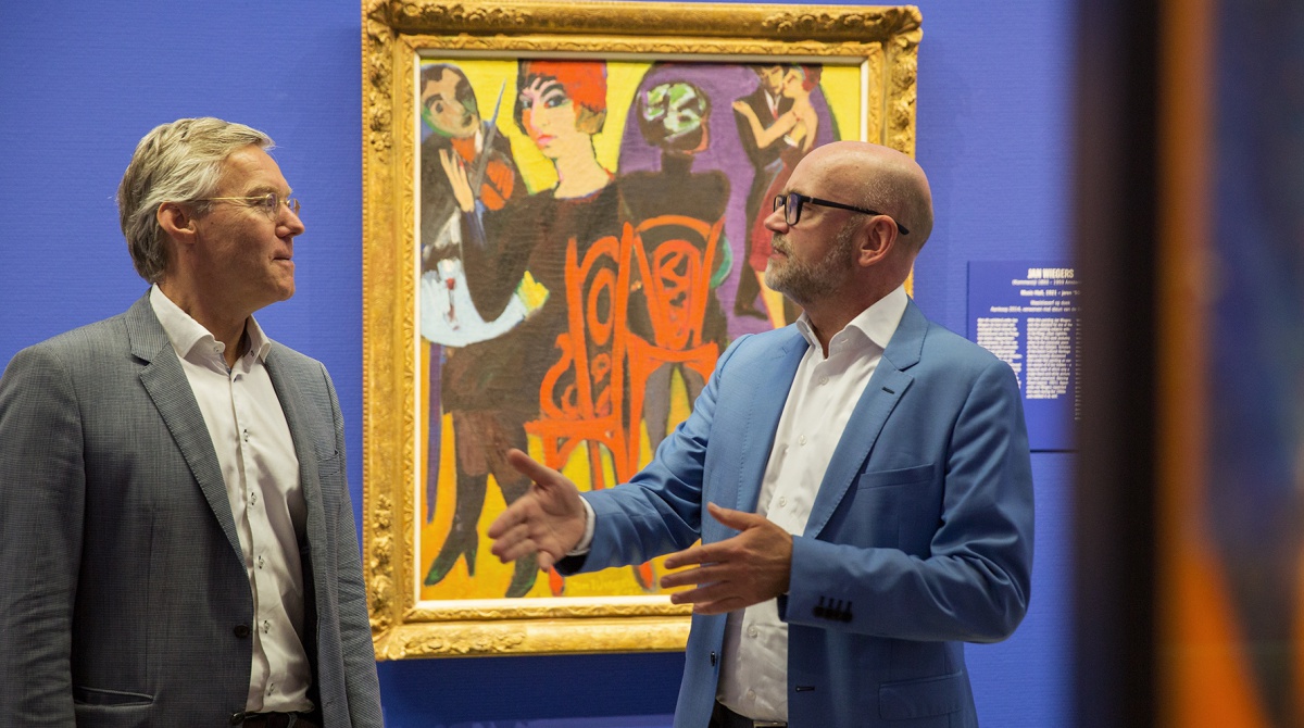 Franck Smit (Stichting Beringer Hazewinkel) en directeur Andreas Blühm