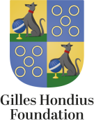 Hondius wapenschild en naam