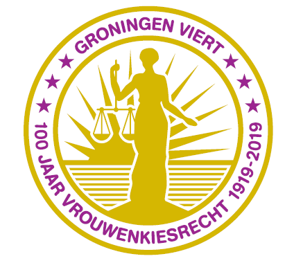 Logo 100 Years Women’s Suffrage Groningen