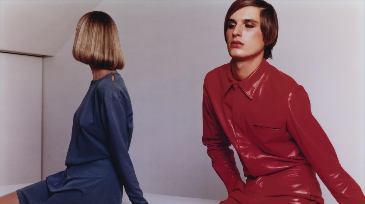 Frederique and Sasha, Inez van Lamsweerde, Vinoodh Matadin (stylist), Karin Spijker (beeldmanipulatie), Vogue Hommes International (opdrachtgever) 1996