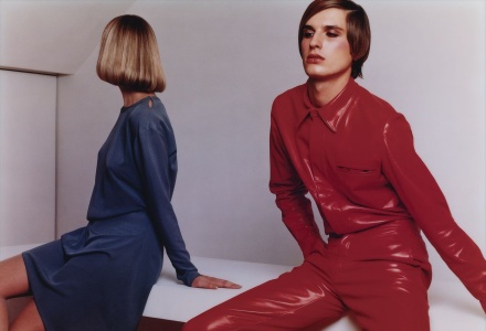 Frederique and Sasha, Inez van Lamsweerde, Vinoodh Matadin (stylist), Karin Spijker (beeldmanipulatie), Vogue Hommes International (opdrachtgever) 1996
