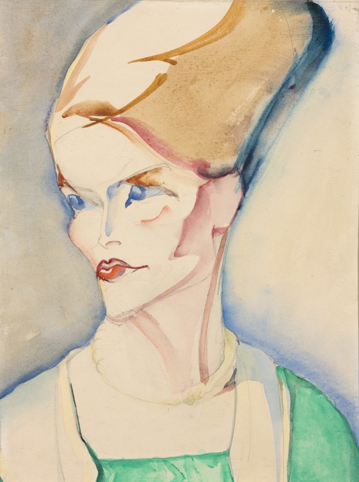 Alida Pott, Portret van een jonge vrouw, 1921. Collectie Stichting De Ploeg