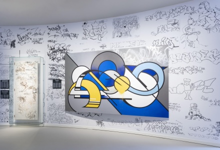 Mick La Rock, Style Wars, 2021, zaalfoto Graffiti in Groningen. Foto Heinz Aebi