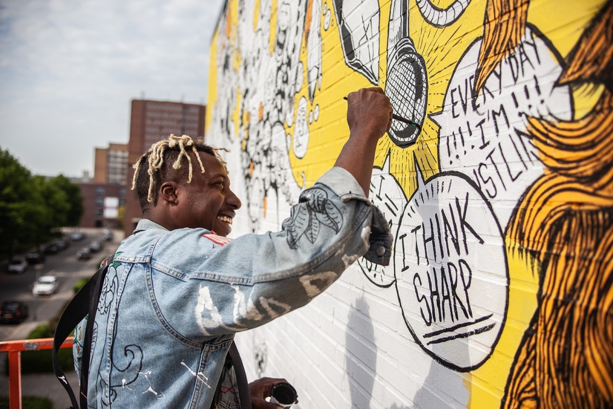 Graffiti by Tito Mulk, Paddepoel Groningen