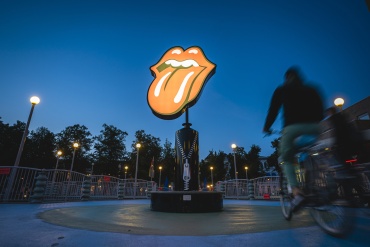 Lichtgevend logo The Rolling Stones - Siese Veenstra