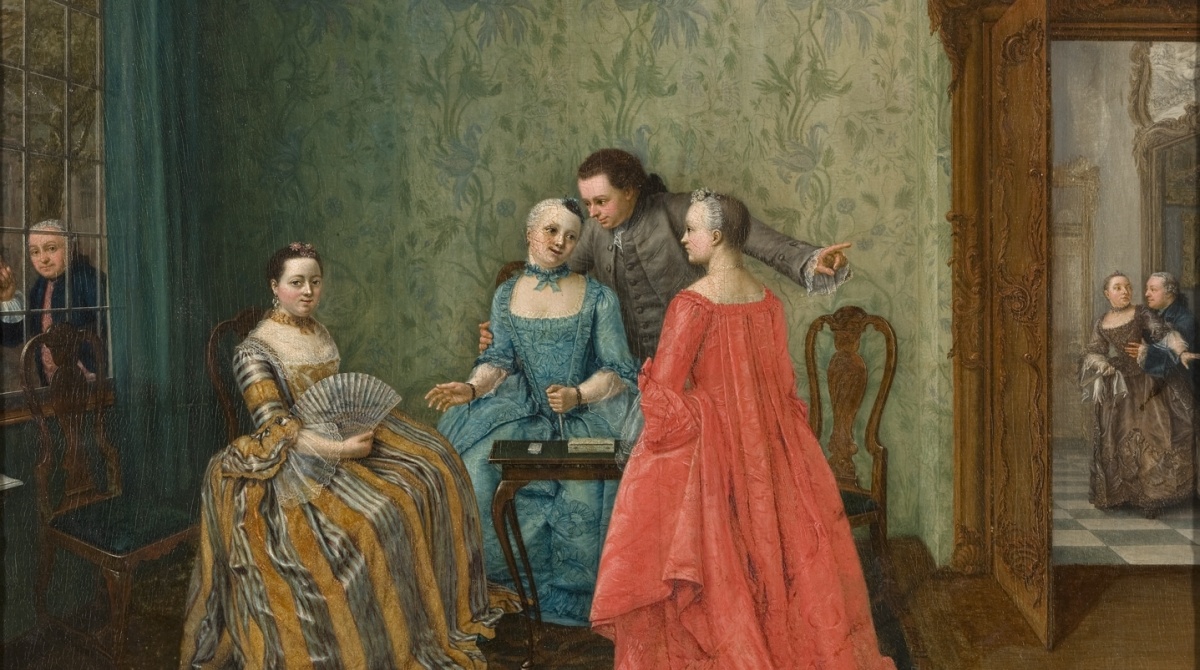 Er gebeurt iets op de gang, Elisabeth Geertruida Wassenbergh, ca. 1781