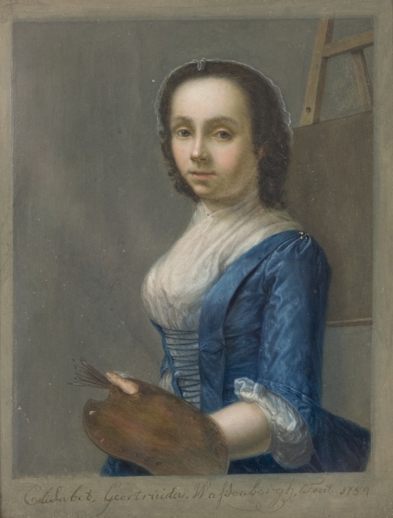 Elisabeth Geertruida Wassenbergh, Zelfportret, 1754