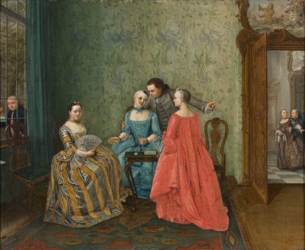 Er gebeurt iets op de gang, Elisabeth Geertruida Wassenbergh, ca. 1781