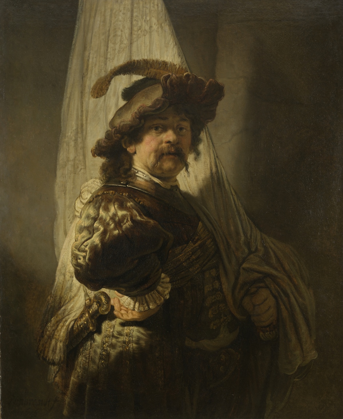 De vaandeldrager, Rembrandt, 1636. Aankoop door de Staat der Nederlanden met steun van de leden van de Vereniging Rembrandt, de VriendenLoterij en het Rijksmuseum Fonds.