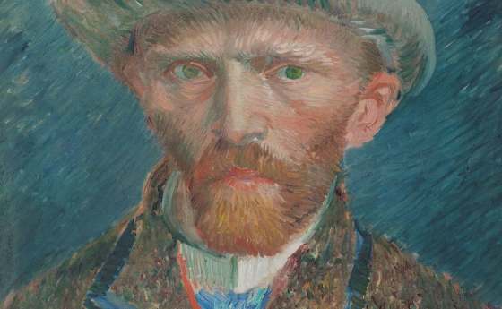 Zelfportret Vincent van Gogh 1887 Olieverf op karton 42 x 34 cm Rijksmuseum schenking van F W M barones Bonger van der Borch van Verwolde Almen