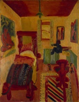 Jan Wiegers Slaapkamer van Kirchner 1925 Olieverf op doek 90 x 70 cm. Collectie Stichting De Ploeg, bruikleen Groninger Museum