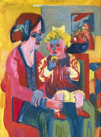 Ernst Ludwig Kirchner, Woman with child 1919