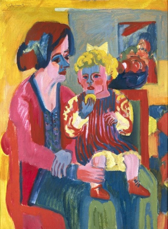 Ernst Ludwig Kirchner, Woman with child 1919