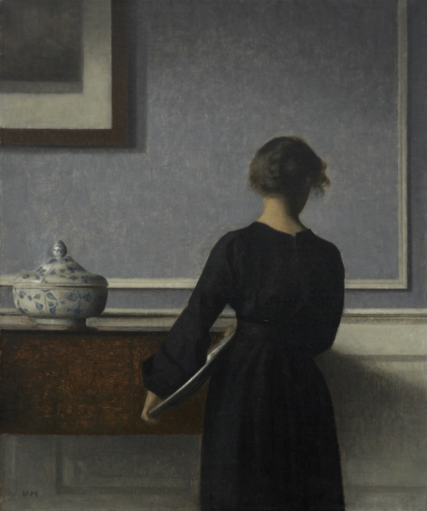 Vilhelm Hammershoi, Interior mit Frau
