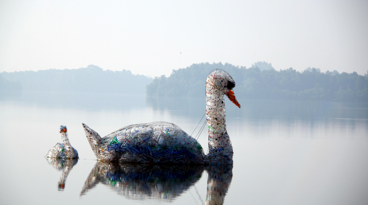 Petty de Zwaan van kunstenaar Maria Koijck, Hoornsemeer Groningen. Foto: Linda Poortman (2010)
